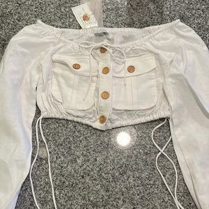 NWT sabo skirt crop top